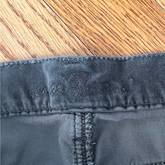 7 FOR ALL MANKIND Womens Bootcut Suede Soft Grey Size 30 Pants Boho - Picture 2 of 6